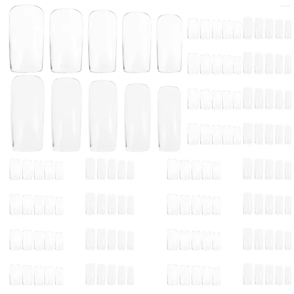 False Nails 500 PCS Pro Tools Нажмите на подделки Fake Clear Clear Consive Советы по расширению