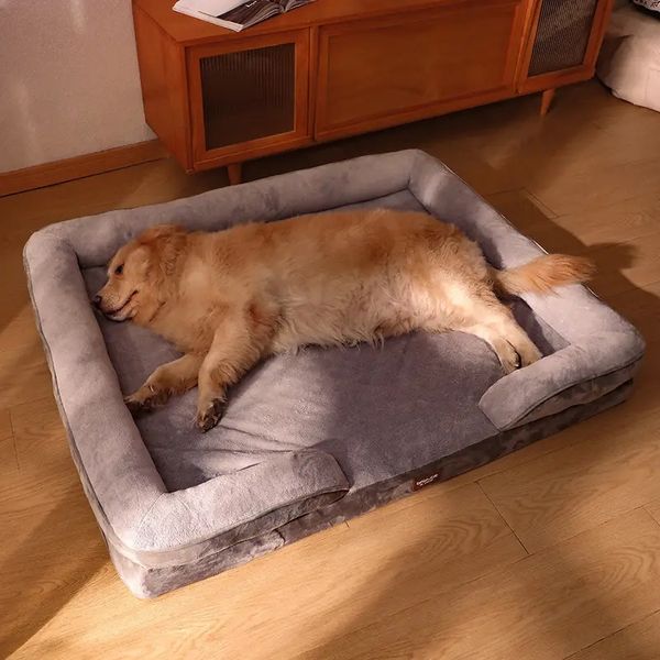 Letto per cani invernale morbido universale con design a mezzo giro per un sonno confortevole degli animali domestici e dei loro proprietari