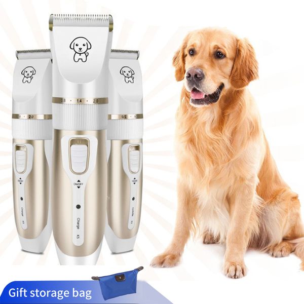 Aparador de pêlos para cães de estimação Cão de estimação Aparador de pêlos para gatos Cães coelhos Conjunto de barbear Aparador de pêlos recarregável sem fio Suprimentos de limpeza 230707