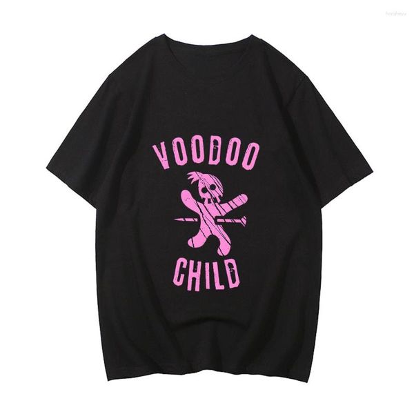 Camisetas Masculinas Voodoo Child Tshirts Para Homens Algodão Manga Curta Camisetas Unissex Roupas de Verão Personalizadas Blusa Prevalente Meninos E Meninas