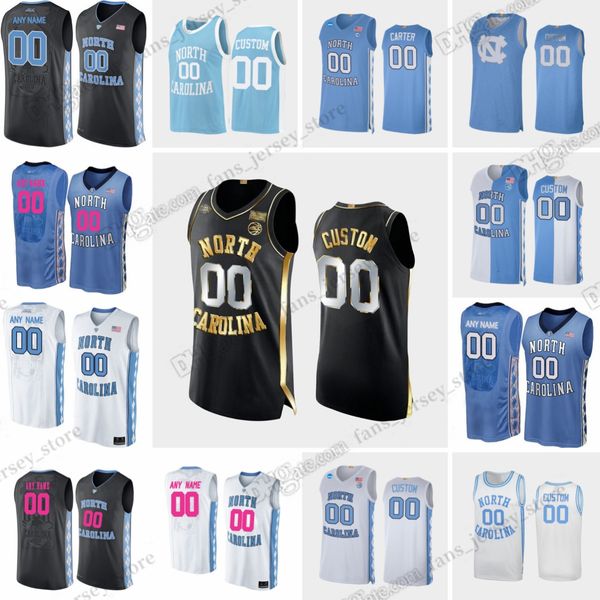 NCAA Custom XS-6XL North Carolina Tar Heels College Basketball Jerseys Kerwin Walton Dawson Garcia Armando Bacot Creighton Lebo Wayne Ellington Anthony Harris