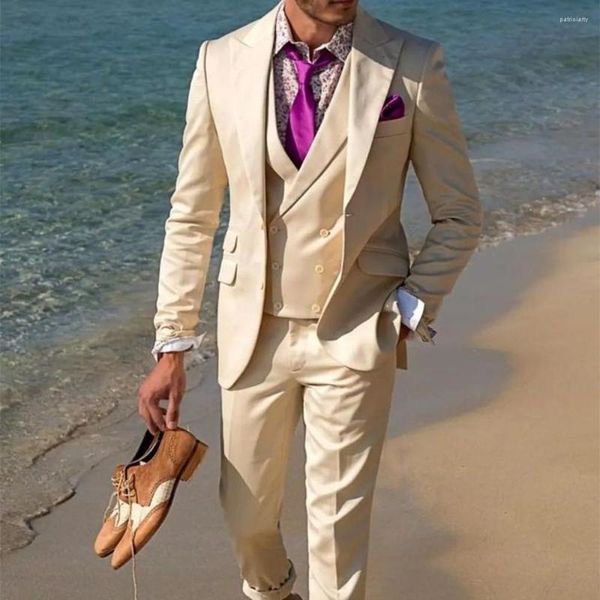 Abiti da uomo Abito da sposa Smoking a due bottoni Giacca da smoking da uomo Slim Fit 2 pezzi Custom Gentleman Modern Formal Business Casual Abbigliamento)