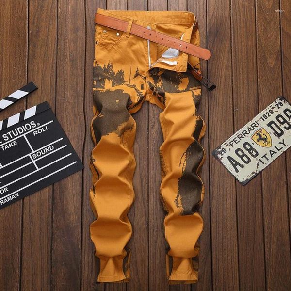 Jeans Masculino 2023 Masculino Y2k Vintage Estilo Britânico Estampado Calça Denim Street Designer Casual Negócios Tamanho Grande Alta Qualidade Masculino