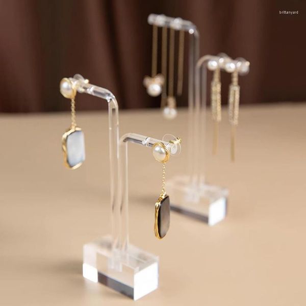 Sacchetti per gioielli Espositori per orecchini in acrilico Supporto per organizer Custodia per appendere l'orecchio alto-basso Organizador De Joyas