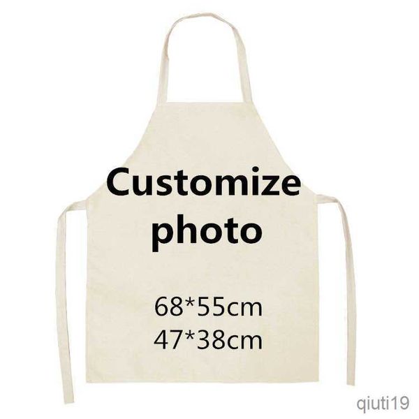 Grembiule da cucina Foto personalizzata Grembiule da cucina per donna Uomo Cottura Cucina Utensili per la pulizia Grembiule personalizzato Regalo di compleanno R230707