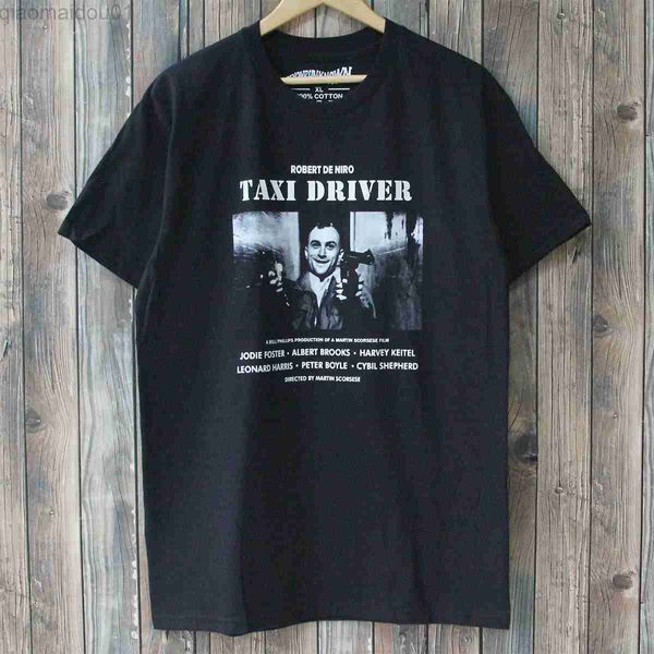Camisetas masculinas Taxi Driver Camiseta Robert De Niro Movie Raging Bull Natural Born Killers L230707