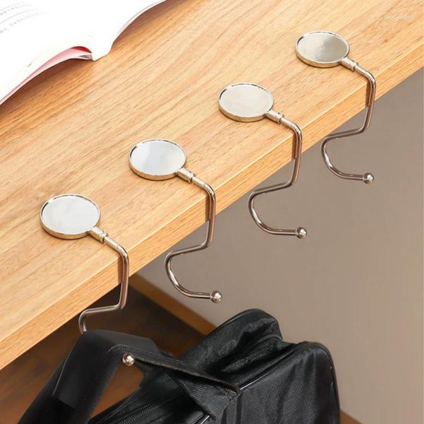 Ganci Borsa pieghevole in metallo portatile creativa Gancio per borsa Gancio per borsa Supporto per borse a conchiglia Tavolo pieghevole