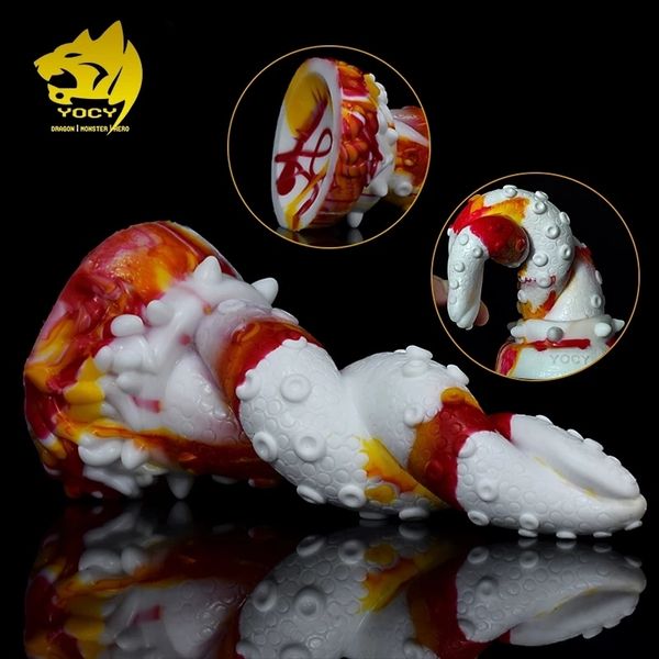 Brinquedos para adultos YOCY Silicone Octopus Anal Sex Toy Butt Animal Plug Tentáculo Fantasia Dildo Masturbar Para Mulheres Homens Orgasmo Ânus Contas 230706