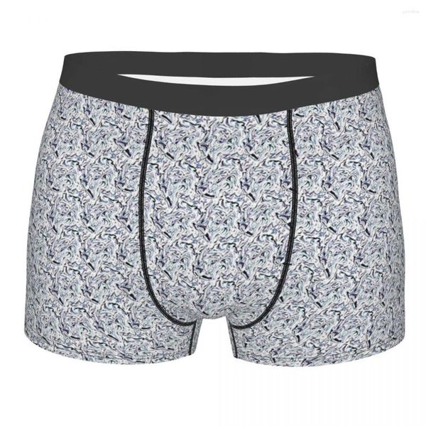 Mutande Blu Navy Lilla Viola Marmo Marmorizzato Design Marmo Parttern Mutandine traspiranti Pantaloncini Boxer Slip Intimo da uomo