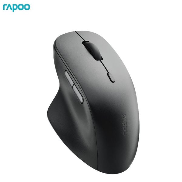 Topi Topi originali Rapoo M50 Plus silenziosi da 2,4 g topi ergonomici ottici mouse progettati per la mano grande per l'uso dell'ufficio, 600 dpi switch