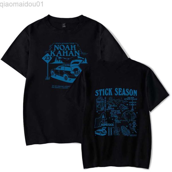 Herren T-Shirts Ptinted Noah Kahan Kurzarm T-Shirt 100 % Baumwolle Stick Season O-Ausschnitt Damen Herren Neues T-Shirt L230707
