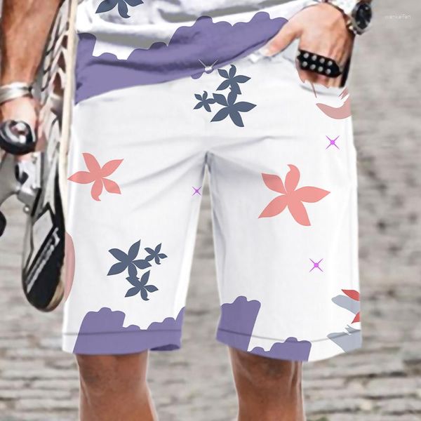 Herren-Shorts, bequem, Graffiti-Malerei, cooles lustiges Muster, Herren/Damen, elastische Taille, Herrenbekleidung, 3D-gedruckte Strand-Streetwear