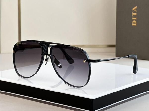 Realfine 5A Eyewear Dita Decade Dois óculos de sol de grife de luxo para homem mulher com óculos caixa de pano