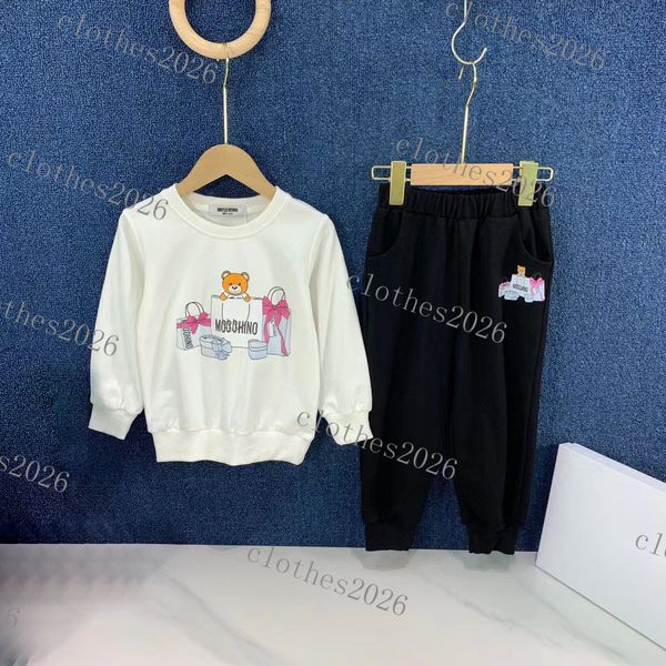 Designer di lusso Autunno inverno nuovo stile occidentale Set di abbigliamento Moda europea americana ragazzi ragazze pantaloni in pile abito a maniche lunghe Abbigliamento per bambini top brand