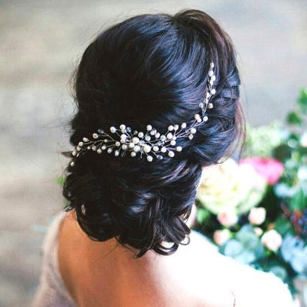 Fermagli per capelli Ornamenti nuziali Moda Parrucchieri Accessori da sposa Pettine per donna Ragazza Copricapo Copricapo Decorazione testa Spilla