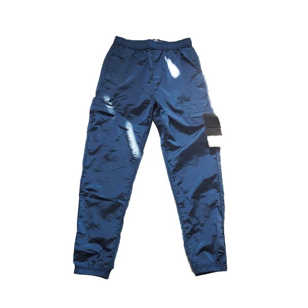 TOPSTONEY Hochwertige Metall Nylon Reflektierende Casual Patch Hosen Männer Und Frauen Paare Casual Overalls PJ025