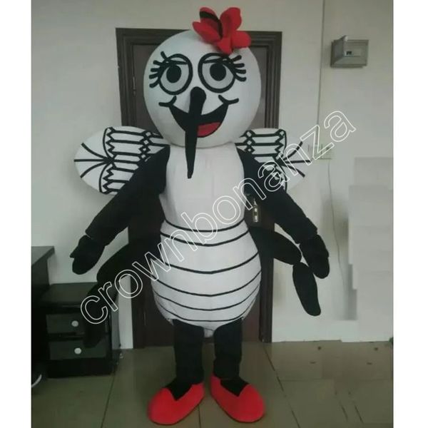 costumi della mascotte dell'abbigliamento della bambola che cammina della zanzara Vestito operato dal fumetto per il costume di carnevale della mascotte di tema animale adulto Vestito operato da Halloween