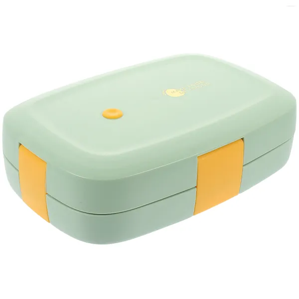 Geschirr Sets Snack Container Box Isolierte Mittagessen Kinder Sandwich Boxen Dichtung Dichtung Fall 304 Edelstahl Schüler