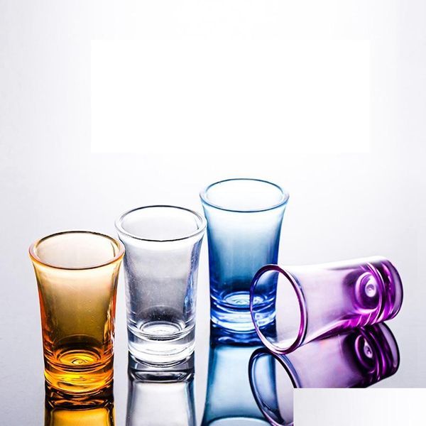Бокалы вина 35 мл акриловая вечеринка KTV Cup Cup Whiskey Vodka Bar Club Beer Glass Gift S T3I51678 Доставка Доставка Домашний сад комплект DH7ZS
