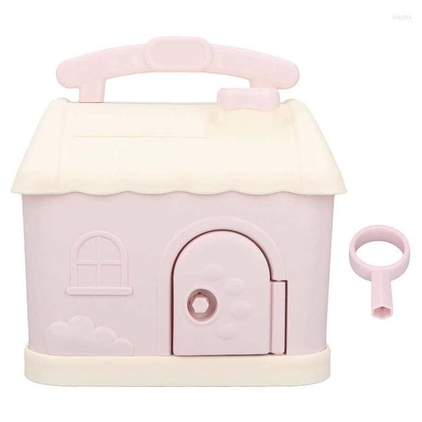 House Piggy Bank Pink Cartoon Girls For Kids