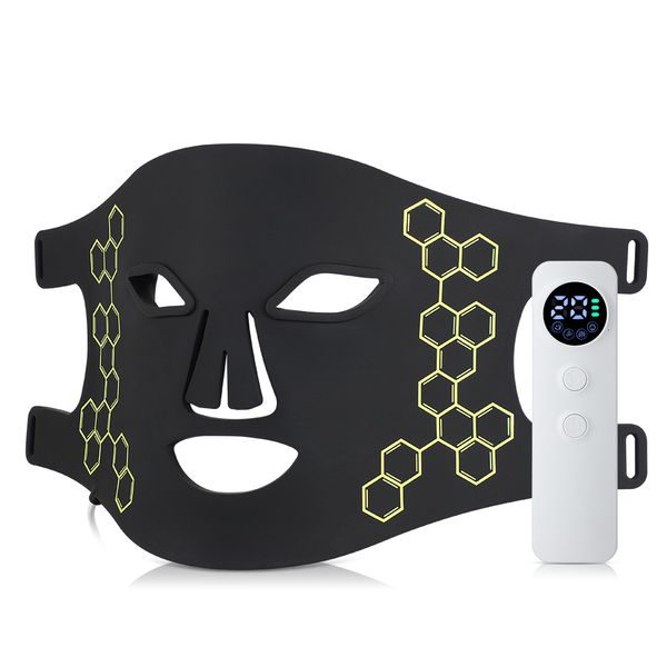 Massaggiatore viso LED P su strumento maschera di bellezza USB Ringiovanimento elettronico IPL Schiarisce le linee sottili Illumina la riparazione del tono della pelle 230706