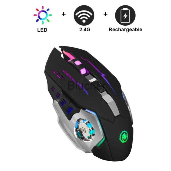 Mäuse Drahtlose kabelgebundene Gaming-Maus 3600 dpi tragbare stille Maus 6 Tasten 24 GHz PC-Zubehör LED optische USB-Computermaus x0706