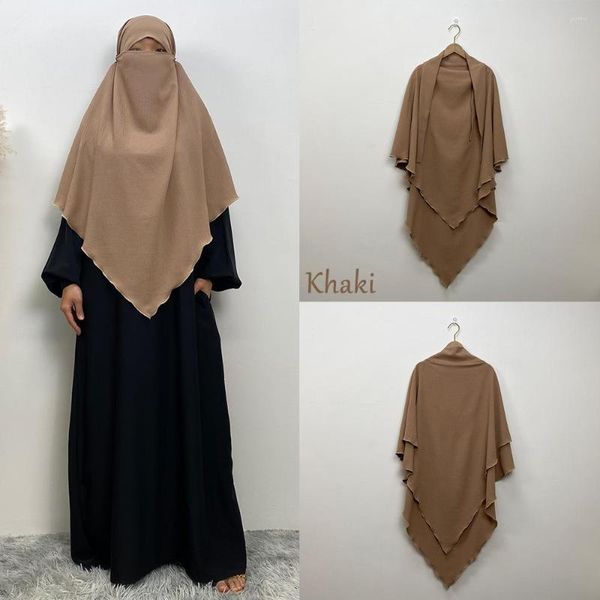 Abbigliamento etnico MUSULMANO SCIARPA Moda Velo Hijab Per Le Donne Solido Underscarf Cappello Turbante Hijab Islamico Pronto Da Indossare H