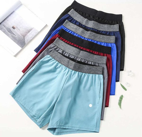 Lu lulemen Homens Shorts Yogas Outfits Calças Curtas Correndo Esporte Basquete Respirável Treinador Calças Adulto Sportswear Ginásio Exercício de alta qualidade por atacado Ic