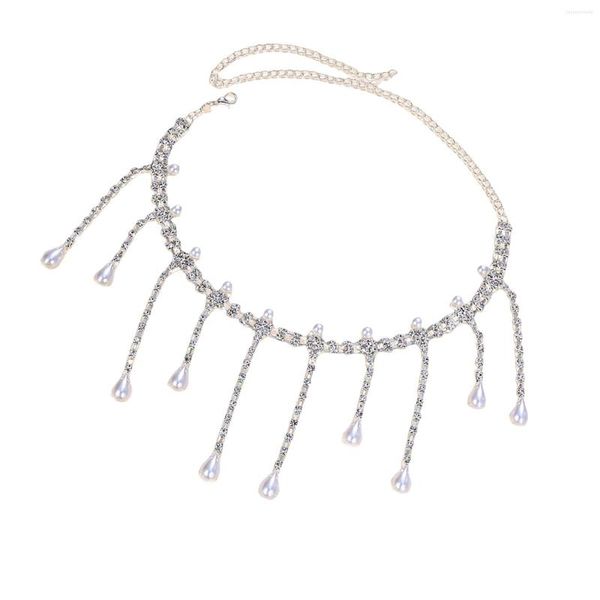 Anhänger Halsketten Multi Layer Quaste Halskette Choker Halskette Strass Charms Mode Schlüsselbein für Festival Geburtstag Valentinstag Geschenke