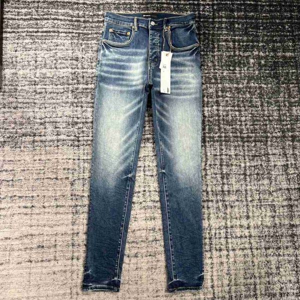 2023 Jeans firmati viola per uomo Pantaloni uomo Rip Denim Biker Grigio Vernice Distress Stretch Moto Osso Halloween 14Z3I3ZC0