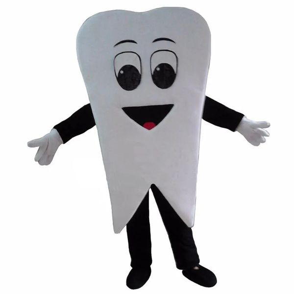 Halloween Professinal Tooth Dentist Mascot Costumes Personaggio dei cartoni animati Outfit Suit Xmas Outdoor Party Outfit Adult Size Abbigliamento pubblicitario promozionale