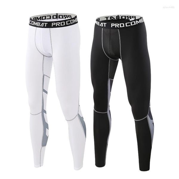 Pantaloni da uomo 2023 Casual da uomo Sport Calcio Basket Compressione Corsa Ciclismo Elastico Fiess Tight Long