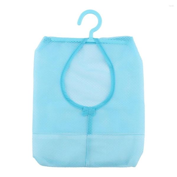 Сумки для хранения сетчатая сумка сушка сетки сине -зеленый розовый для белья для игры в белье