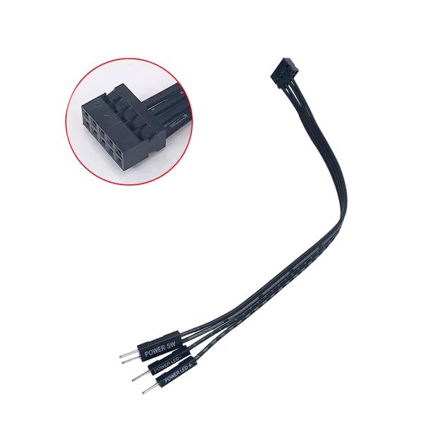 Mini 9pin 2.0mm Standart 9pin 2,5mm Güç Uzatma Dönüştürücü Kablosu Lenovo Bilgisayar Anakart 15cm için DIY