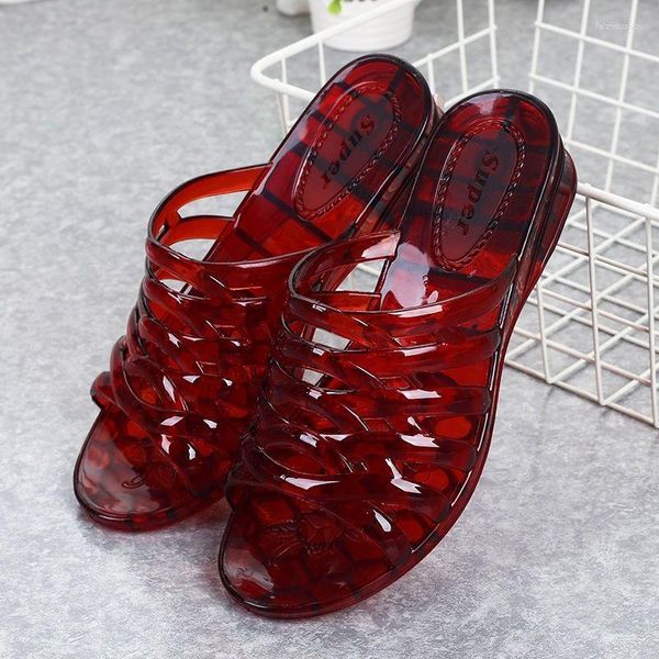 Sandálias COVOYYAR Jelly Para Mulheres Sapatos de Verão Cunha Salto Baixo Chinelos de Borracha À Prova D' Água Chinelos de Plástico Ao Ar Livre WSL333