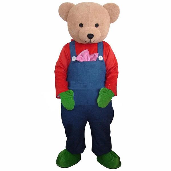 Halloween Cartoon Adult Cute Bear Mascot Costumes Personaggio dei cartoni animati Outfit Suit Xmas Outdoor Party Outfit Abbigliamento pubblicitario promozionale per adulti