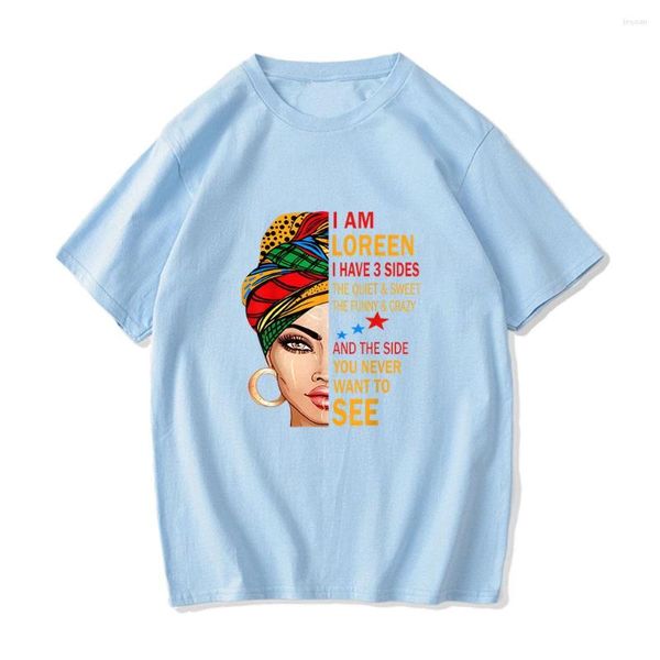 Heren T Shirts Loreenn Vrouwen Tops Kawaii Patroon Vrouwelijke Tees Korte Mouwen Leuke Ronde Hals Katoen Linnen Kleding comfortabele Outfits