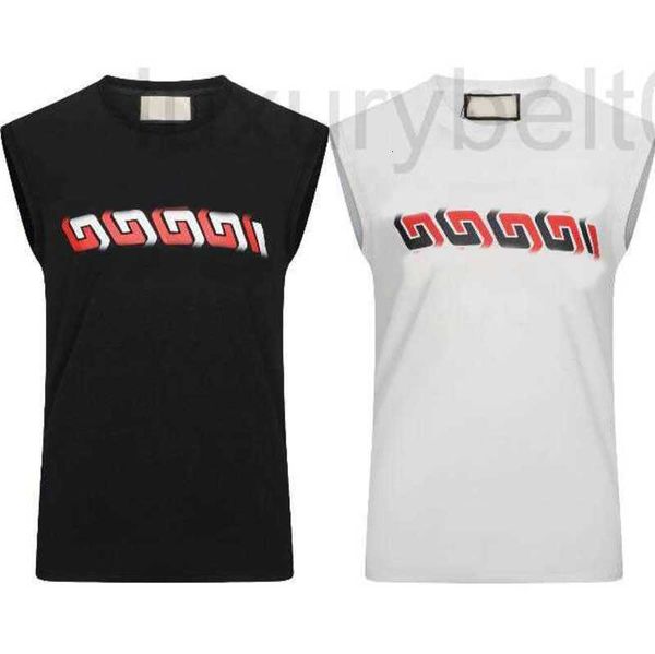 Camisetas masculinas de grife verão com estampa de letras camisetas masculinas de grife sem mangas com estampa listrada camisetas roupas femininas casuais camisetas de algodão EQVF