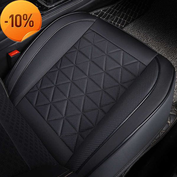 Neue Schwarz Vorne Auto Sitzbezug PU Leder Autos Sitzkissen Wasserdicht Seat Protector Universal Auto Stuhl Pad Matte Auto zubehör