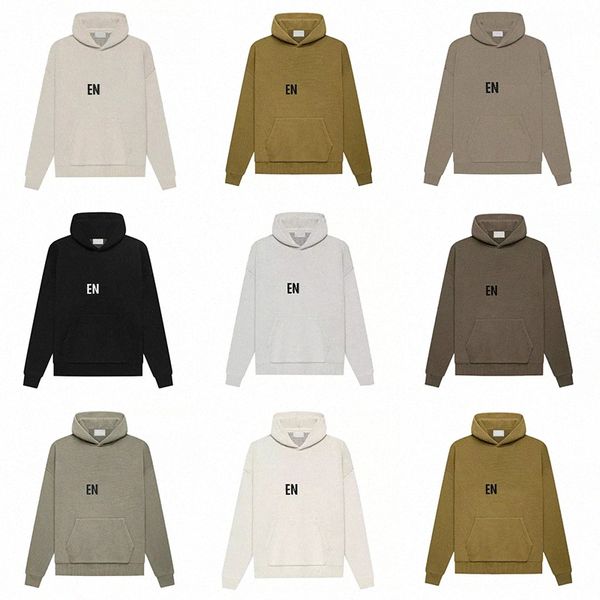 Tasarımcı Hoodie EssentialSweatshirts Yüksek Essentiallss Street Double Line Şapka ve Hatless Sweater Mektubu Ağır Siklet UNISEX Moda Markası EssentialShoodies