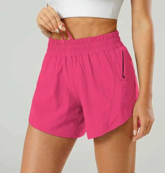 2023 Lulu Women Track That 5 Zoll lockere, atmungsaktive, schnell trocknende Fitness-Shorts, Damen-Yoga-Hosen, Rock, vielseitige, lässige Gym-Leggings, Sportunterwäsche