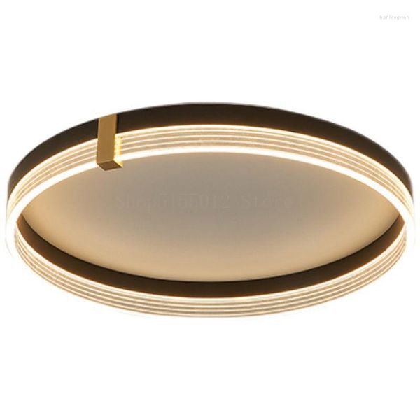 Candeeiros de teto lustre moderno quarto lâmpadas LED sala de estar decoração estudo deco lâmpada montada em superfície preta