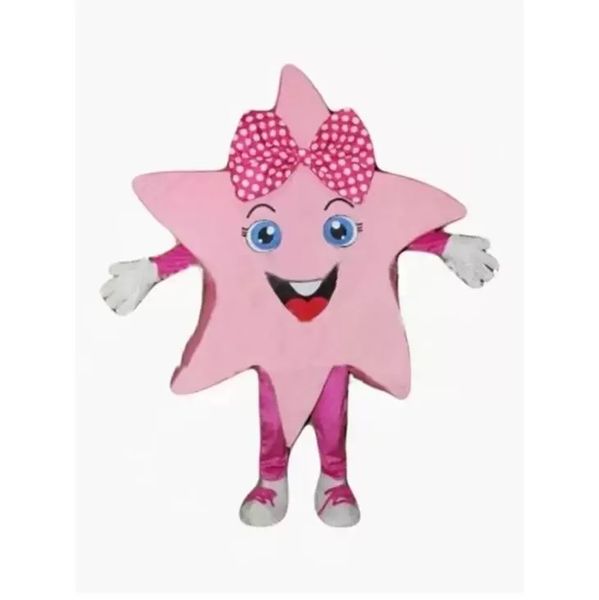 fantasias de mascote de estrela rosa halloween roupa de personagem de desenho animado roupa de festa ao ar livre de natal tamanho adulto roupas de publicidade promocional