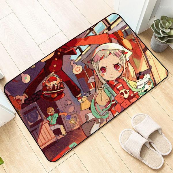 Tapetes Anime Jibaku Shounen Hanako-kun Tapete de chão Decoração de quarto Tapetes antiderrapantes Faça você mesmo Capachos Tapetes de cozinha