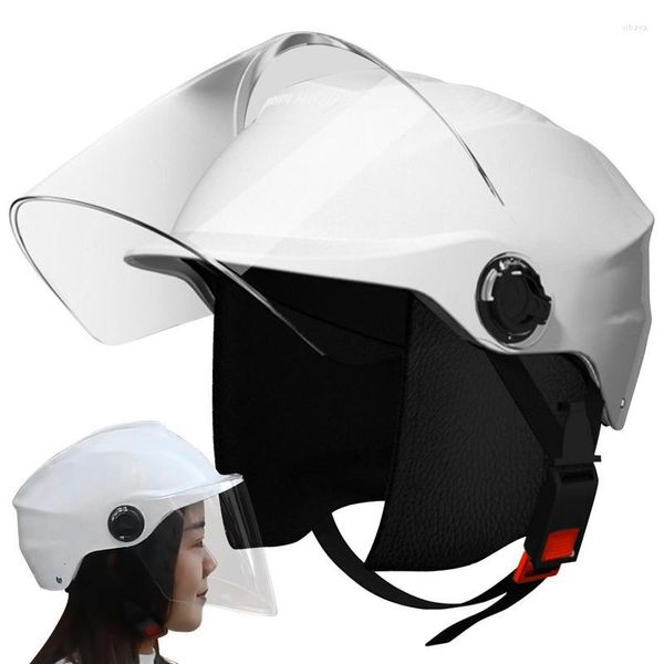 Мотоциклетные шлемы открытые визиты шлема для шлемов мужчины женщины летние электрические дорожные велосипедные велосипедные принадлежности для велосипедов