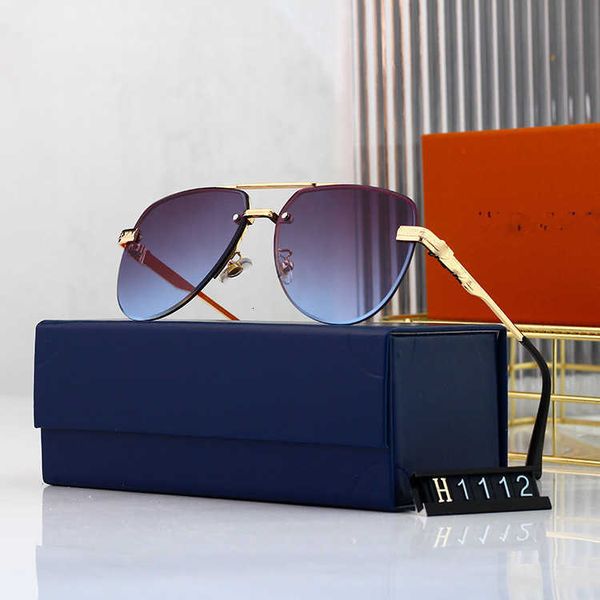 Óculos de sol fashion Lou top cool sem aro oceano sapo fashion street print óculos versáteis com caixa original