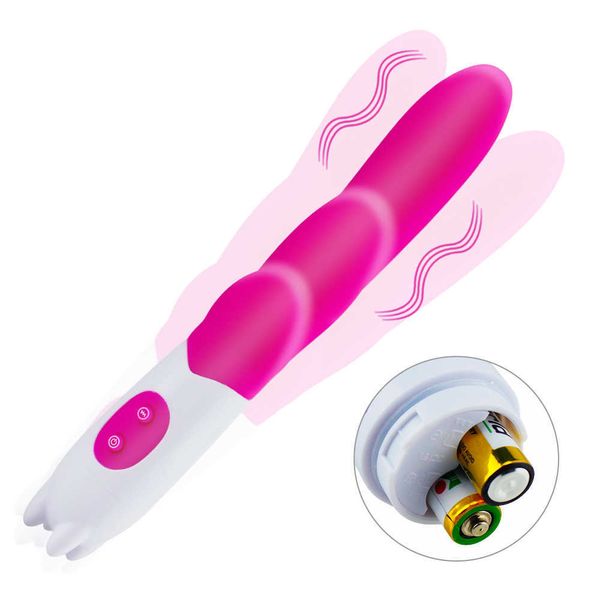 Vibratori Giocattoli del sesso del vibratore del silicone medico a 10 velocità per le donne Dildo vibrante nello stimolatore anale del clitoride Masturbatore femminile 230627