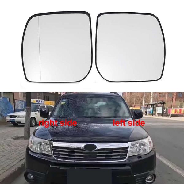 Para subaru forester 2008-2010 acessórios do carro exteriores parte lateral lente reflexiva espelho retrovisor lentes de vidro com aquecimento