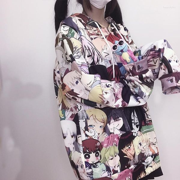 Giacche da donna Giacca giapponese bidimensionale da ragazza Tribe Anime Simpatico cardigan tutto-fiammifero Kawaii cappotti e donne