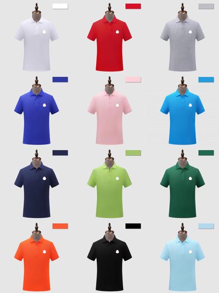 Alta Qualidade Primavera Verão Designer Mens Polo Camiseta High-End V Neck Homens Tops Tees Mulher Camisetas Casual Marca Homem Polo Camisa Plus Size S-4XL 5XL 6XL